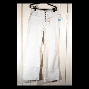 Judy Blue Womens White Flare Fit High Waist Denim Jeans Pants Size 32 NWT